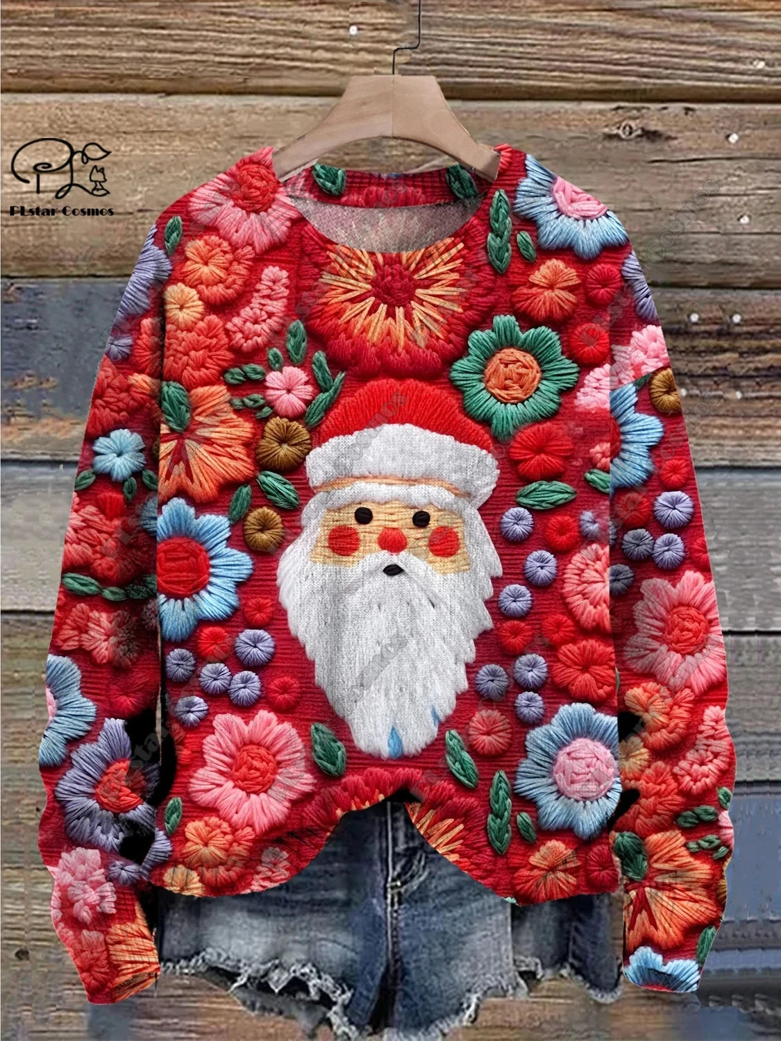Santa & Snowflake Christmas Sweater