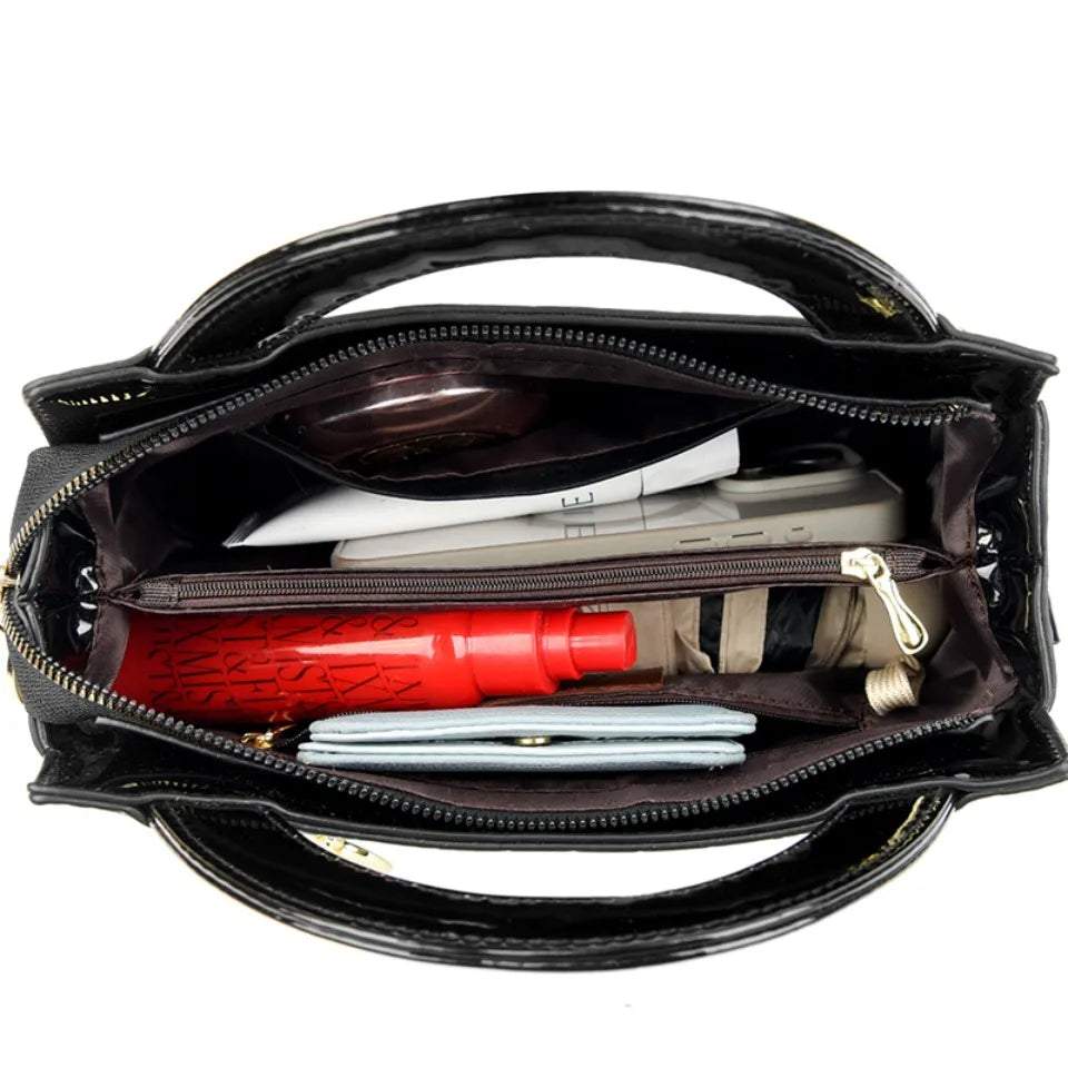 Women’s Small PU Leather Handbag – Alligator Pattern Shoulder & Crossbody Clutch by KAIDIFEINIROO