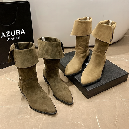 Classic Pointed-Toe Chelsea Boots