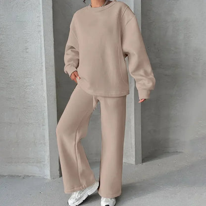 Loose Fit Women's Fashion Casual Bell Bottom Suit