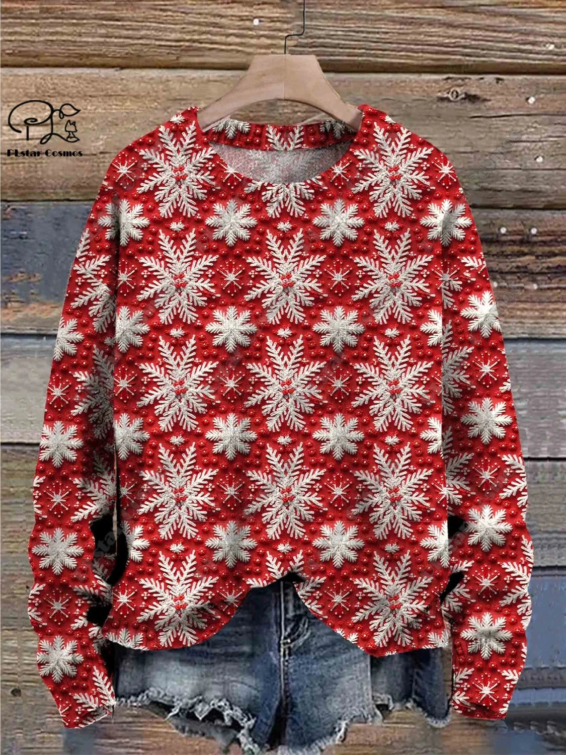 Santa & Snowflake Christmas Sweater