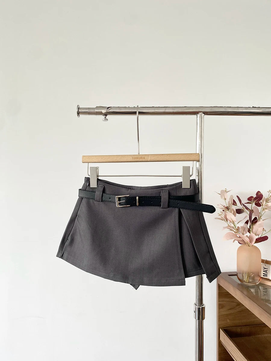 Designer-Style A-Line Skirt Pants