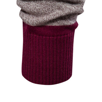 Classic Striped Polo Knit Sweater for Men