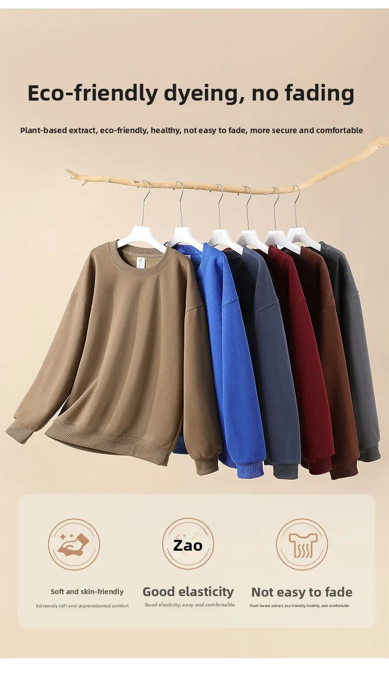 Smiley Face Print Teddy Fleece Lined Sweatshirt