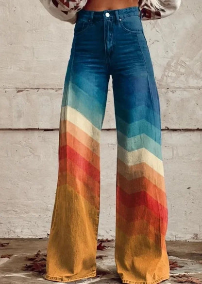 Casual Thin Fit Bell-Bottom Pants for Women