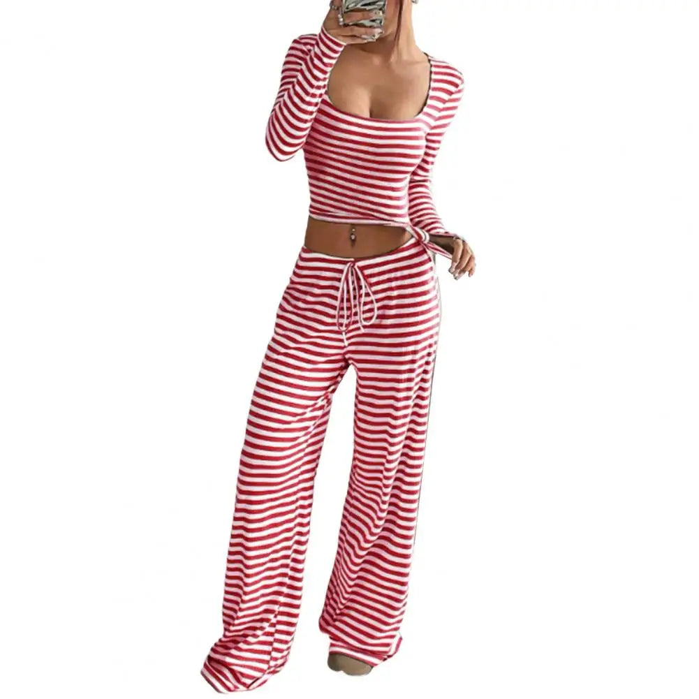 Women’s Striped 2-Piece Lounge Set