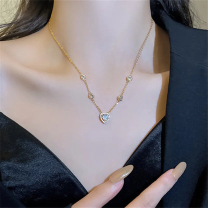 Stainless Steel Necklaces Black Exquisite Minimalist Square Pendant Choker Chains Fashion Necklace For Women Jewelry Party Gifts