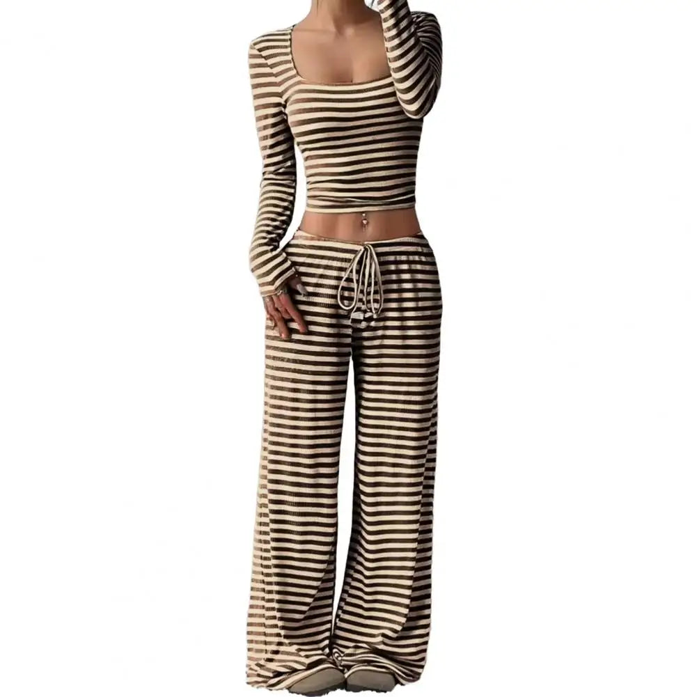 Women’s Striped 2-Piece Lounge Set