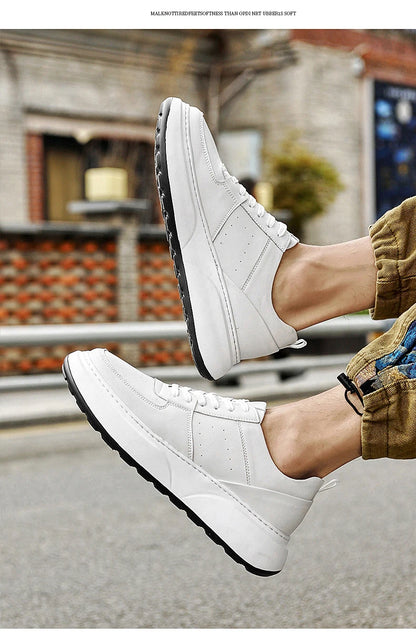 Man Sneakers Hidden Heels Elevator Shoes Breathable Heighten