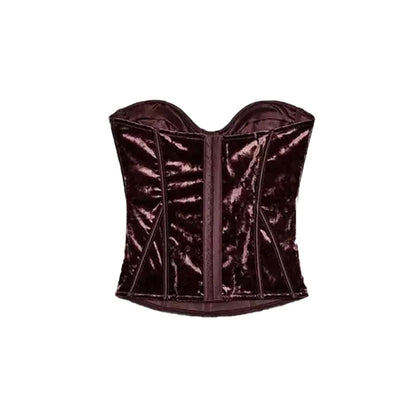 Elegant Sleeveless Backless Vest Hip Package Maxi Skirts Suit