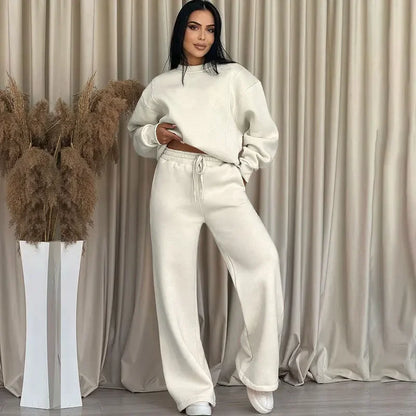 Loose Fit Women's Fashion Casual Bell Bottom Suit