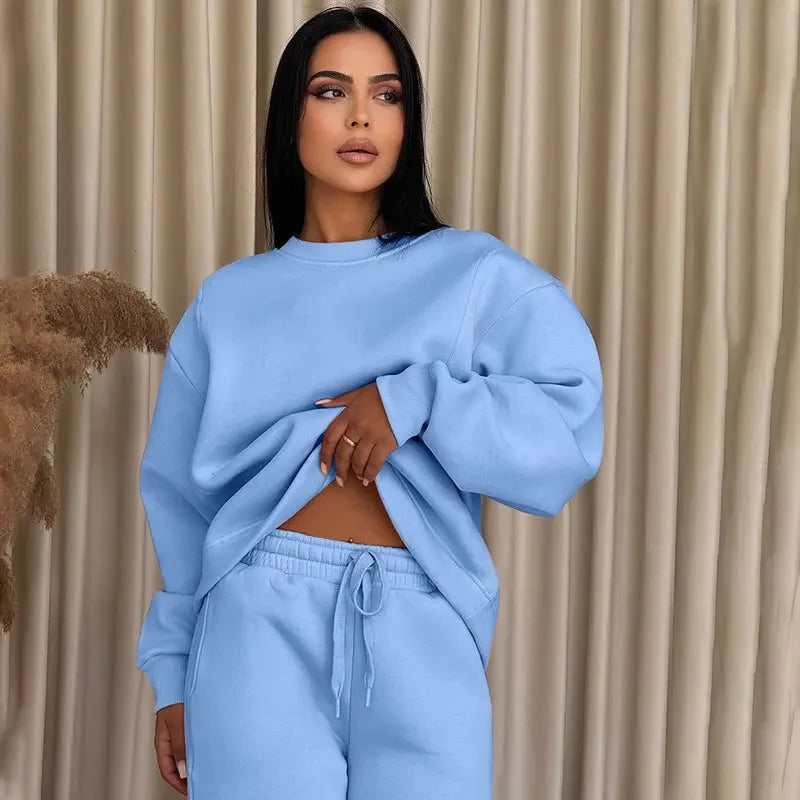 Loose Fit Women's Fashion Casual Bell Bottom Suit