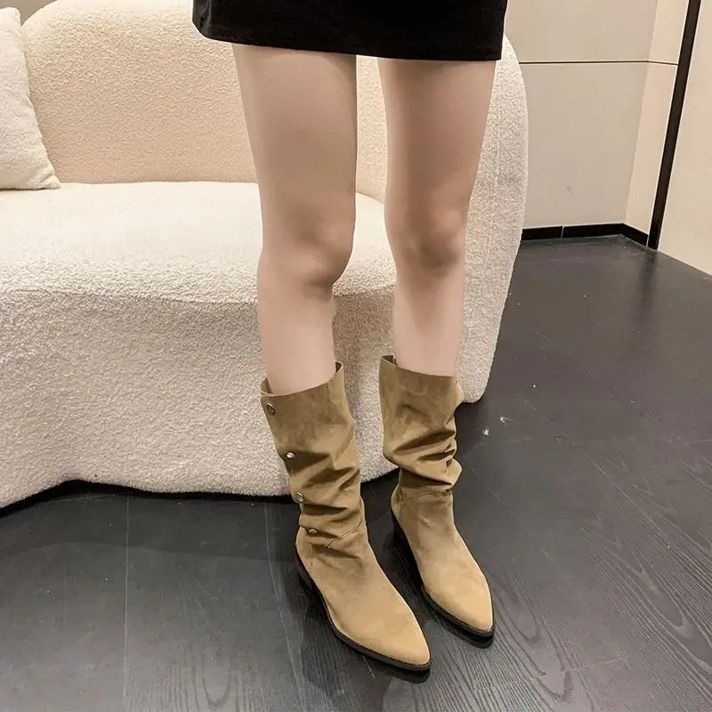 Classic Pointed-Toe Chelsea Boots