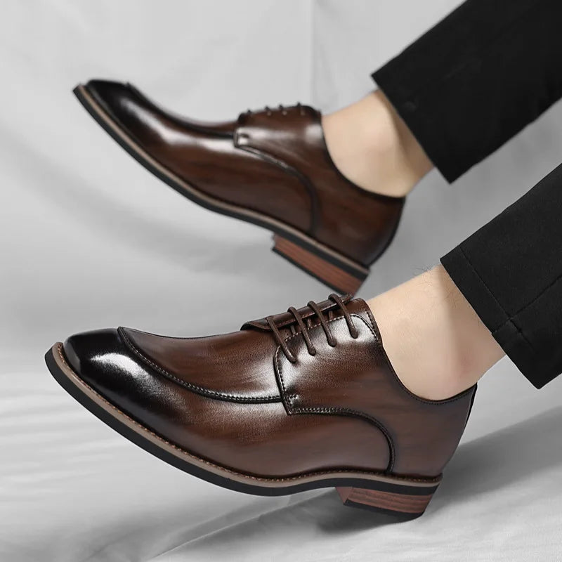 Designer Lace-Up Leather Shoes for Men