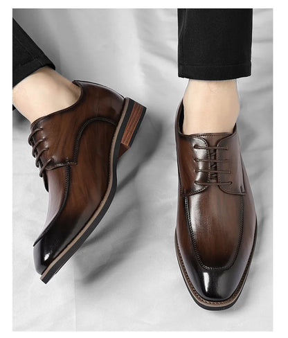 Designer Lace-Up Leather Shoes for Men