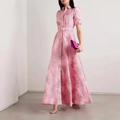 Elegant French Vintage Long Dress