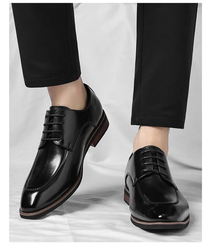 Designer Lace-Up Leather Shoes for Men