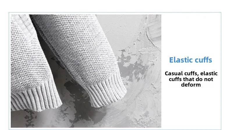 Men's Knitted Cardigan Hooded Jacket