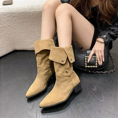 Classic Pointed-Toe Chelsea Boots