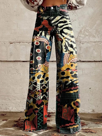 Casual Thin Fit Bell-Bottom Pants for Women