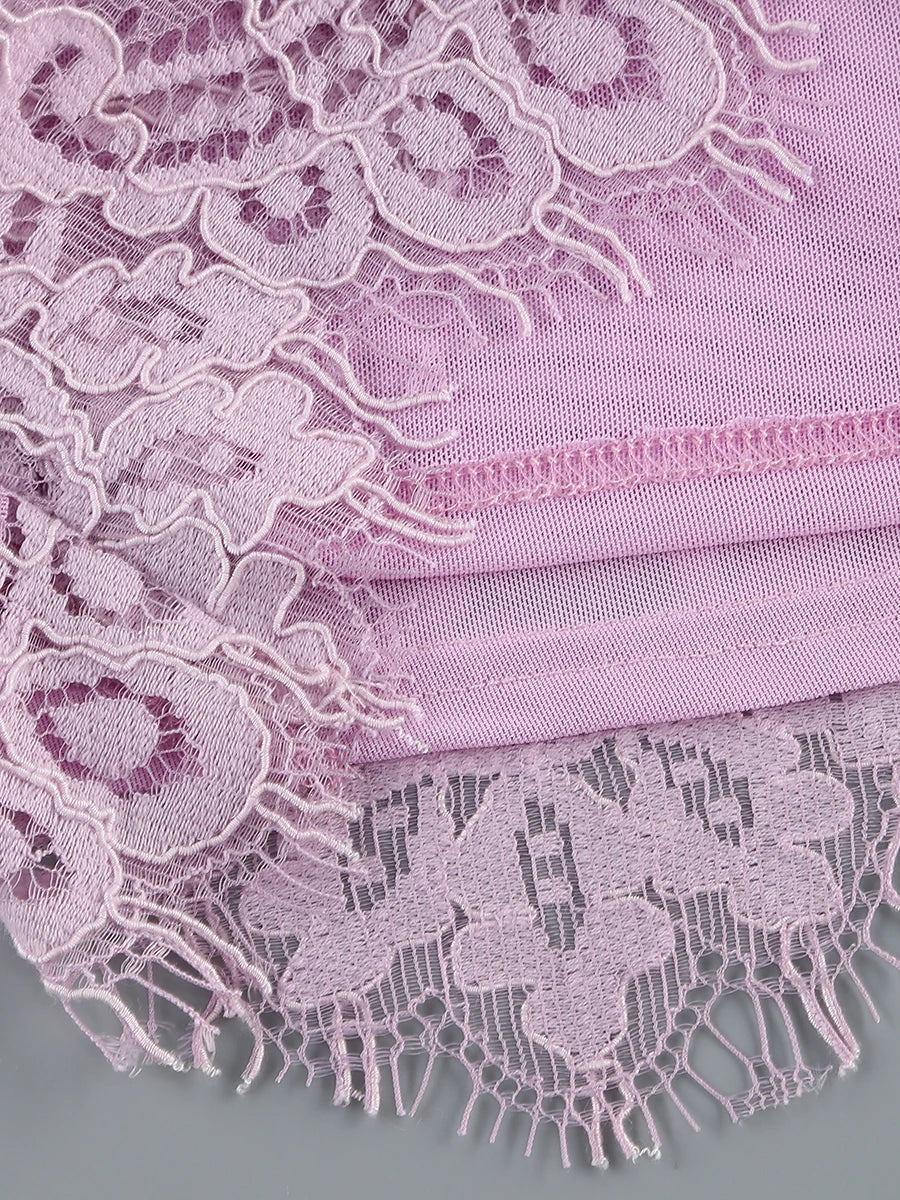 White Birthday Dress for Women – Elegant Lace Pleated Gown