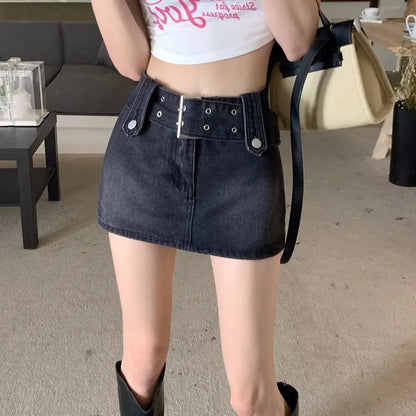 Kiara | Low Waist Denim Skirts