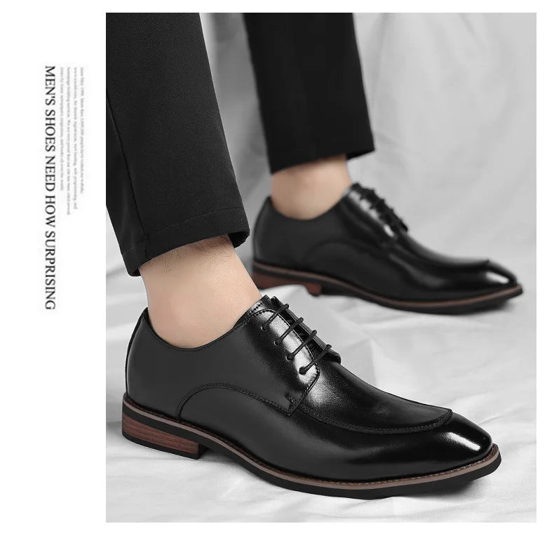 Designer Lace-Up Leather Shoes for Men