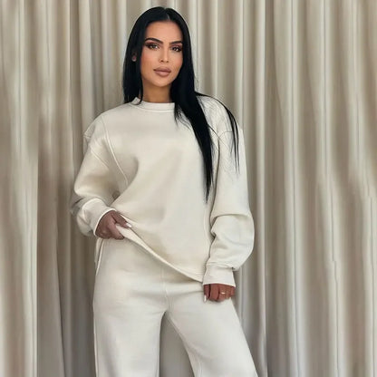 Loose Fit Women's Fashion Casual Bell Bottom Suit