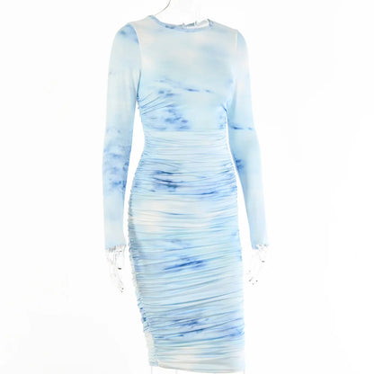 Elegant Casual Printed Maxi Dress for Women