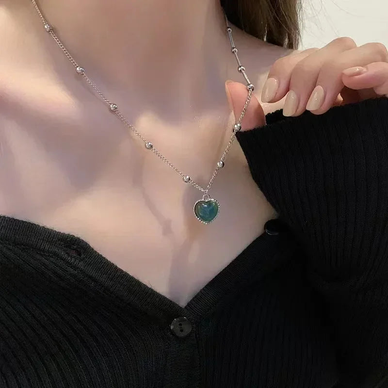 Stainless Steel Necklaces Black Exquisite Minimalist Square Pendant Choker Chains Fashion Necklace For Women Jewelry Party Gifts