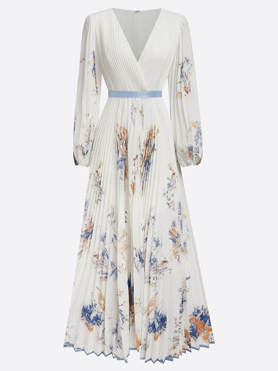 Bohemian Summer Beach Dress Sleeveless Floral Print V-Neck Flowy Maxi Dress for Women Resort Holiday Party Casual Outfit Fashion