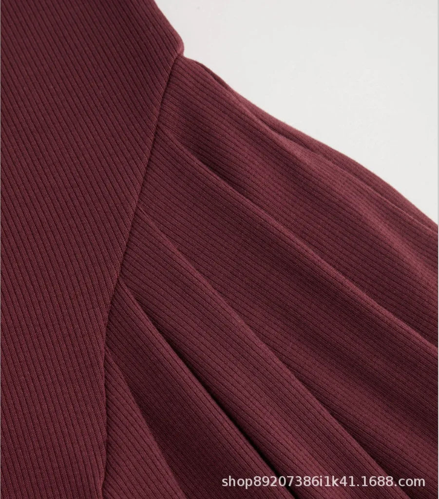 Elegant Spring Patchwork Midi Dress