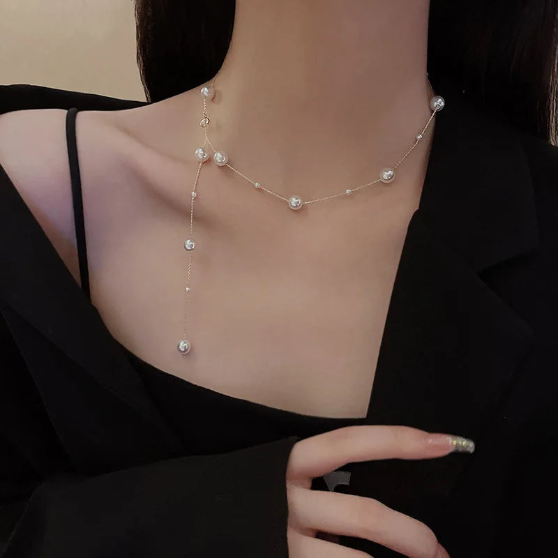 Stainless Steel Necklaces Black Exquisite Minimalist Square Pendant Choker Chains Fashion Necklace For Women Jewelry Party Gifts