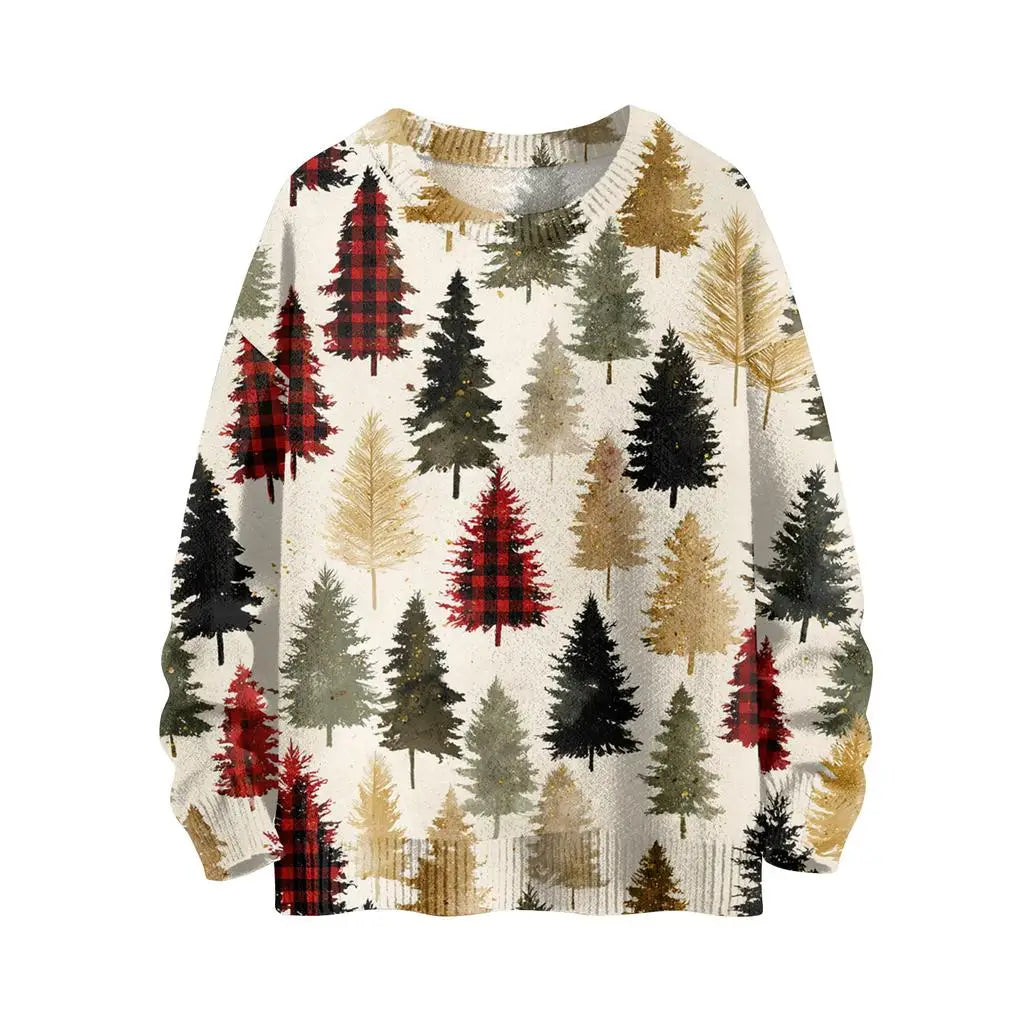 Christmas Red Reindeer Crewneck Sweatshirt