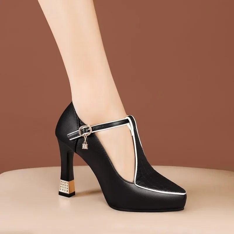 Chic Pointed Toe Platform Heels