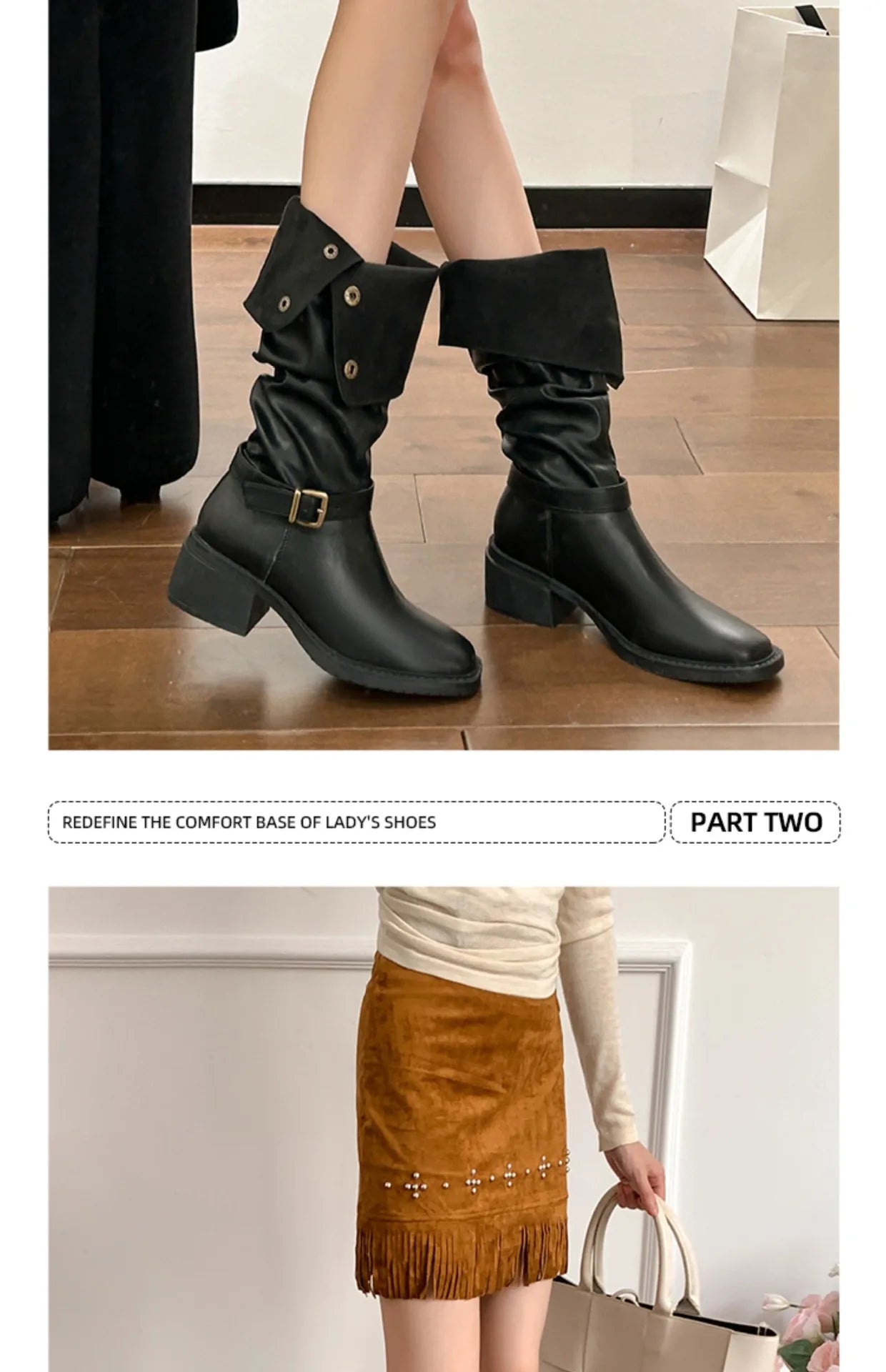 Classic Cowboy Knight Boots