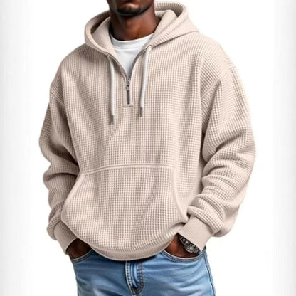 Effortless Street Waffle Hoodie for Men