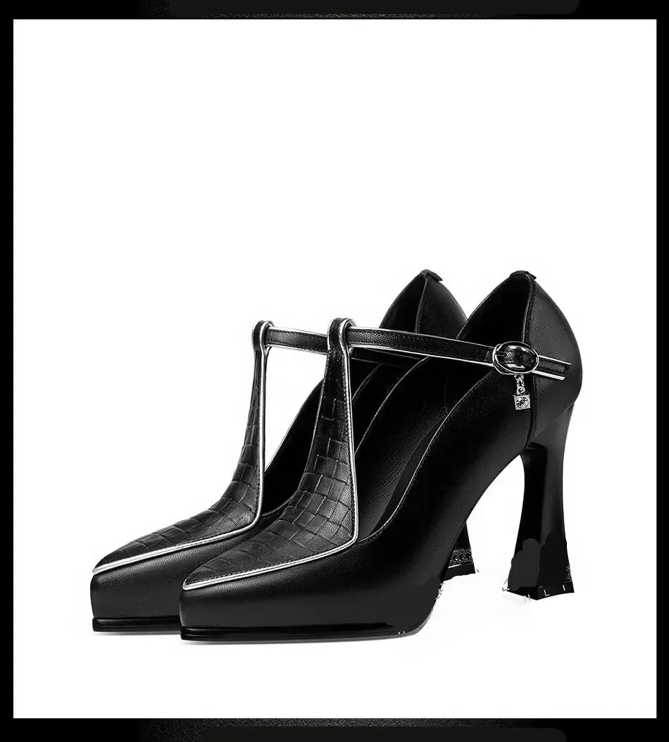 Chic Pointed Toe Platform Heels