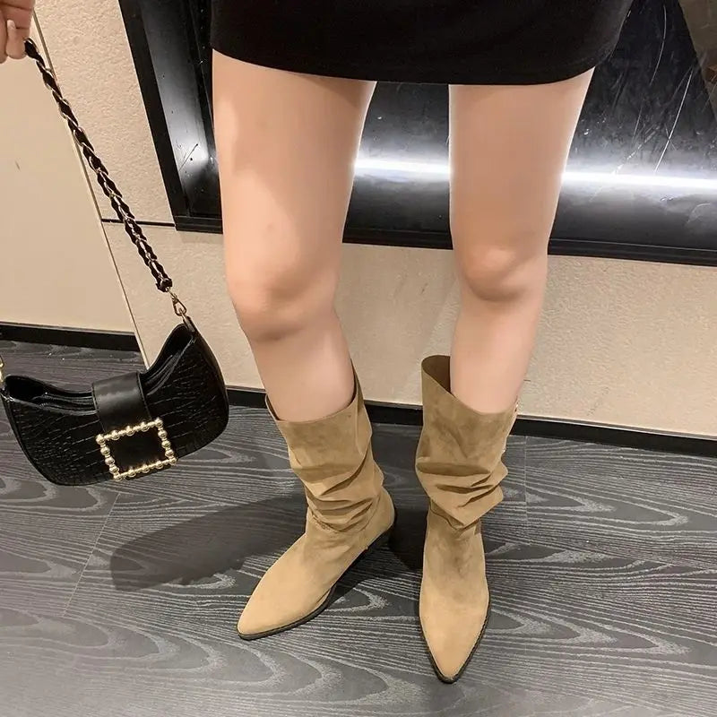 Classic Pointed-Toe Chelsea Boots