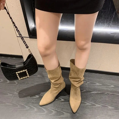 Classic Pointed-Toe Chelsea Boots