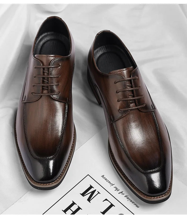 Designer Lace-Up Leather Shoes for Men