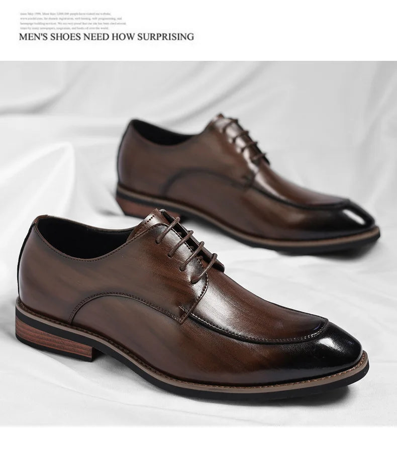 Designer Lace-Up Leather Shoes for Men