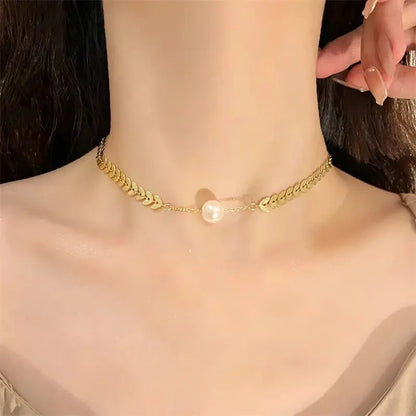Stainless Steel Necklaces Black Exquisite Minimalist Square Pendant Choker Chains Fashion Necklace For Women Jewelry Party Gifts