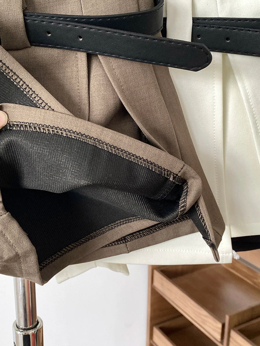 Designer-Style A-Line Skirt Pants