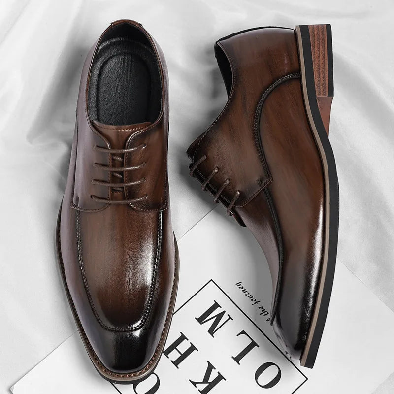 Designer Lace-Up Leather Shoes for Men