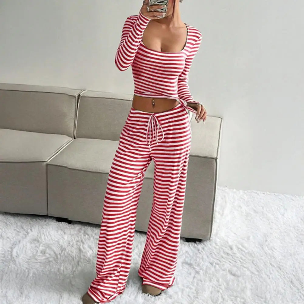 Women’s Striped 2-Piece Lounge Set