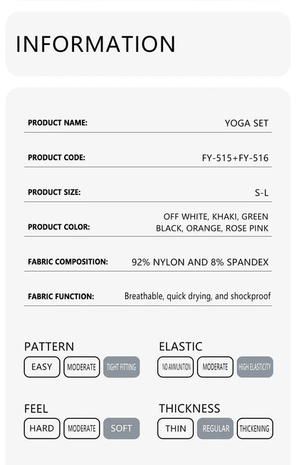 Yoga Clothing Set Women's High Waisted Leggings and Top Two Piece Seamless Fitness Exercise Clothing Fitness Underwear plus size