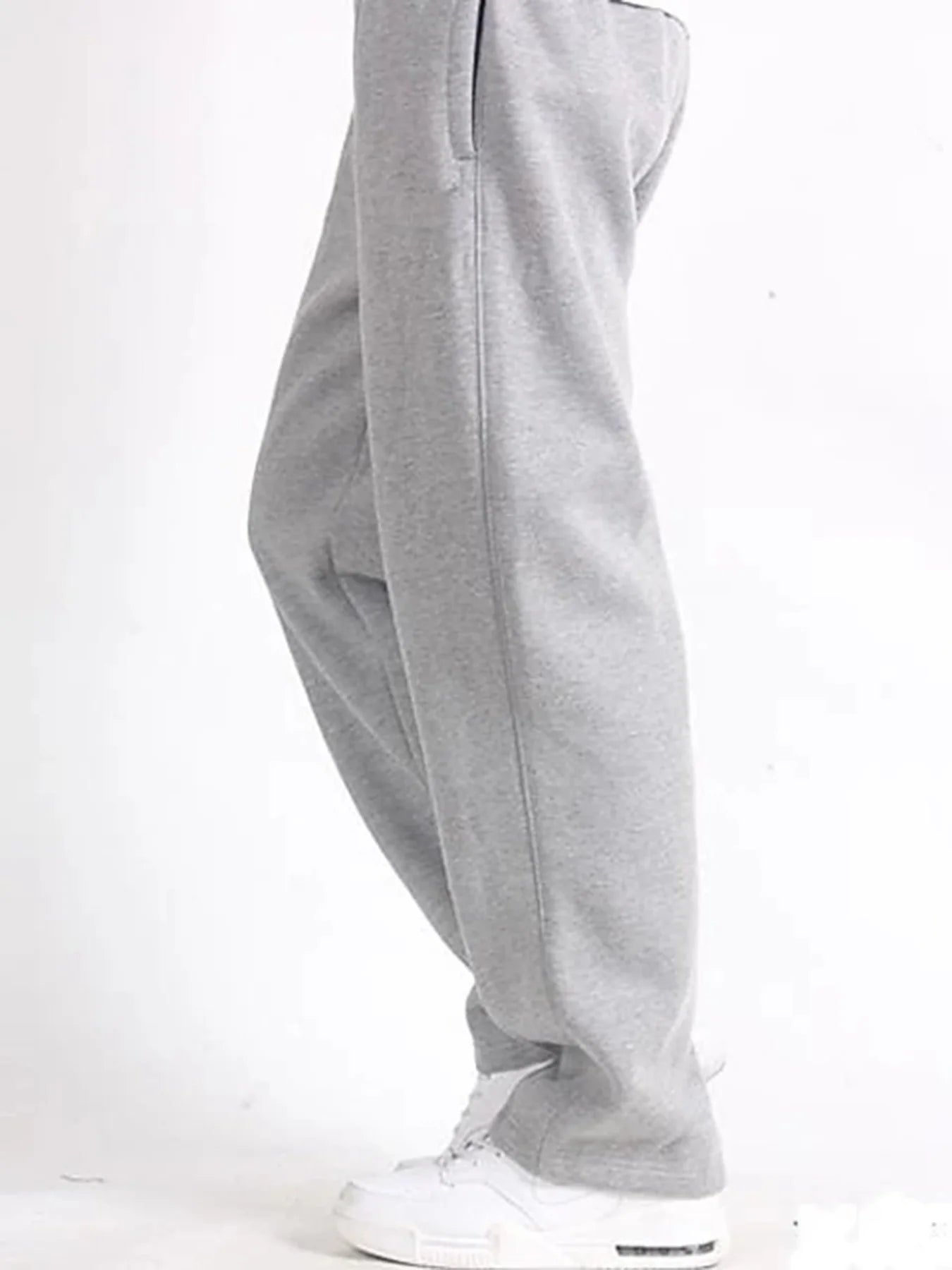Relaxed Fit Open Hem Jogger I Grey