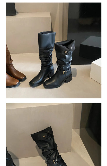 Classic Cowboy Knight Boots