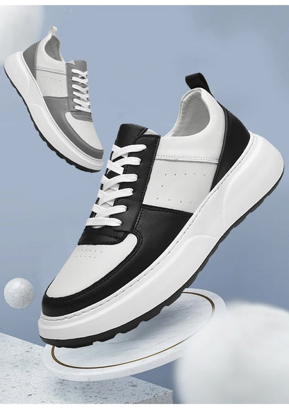 Man Sneakers Hidden Heels Elevator Shoes Breathable Heighten